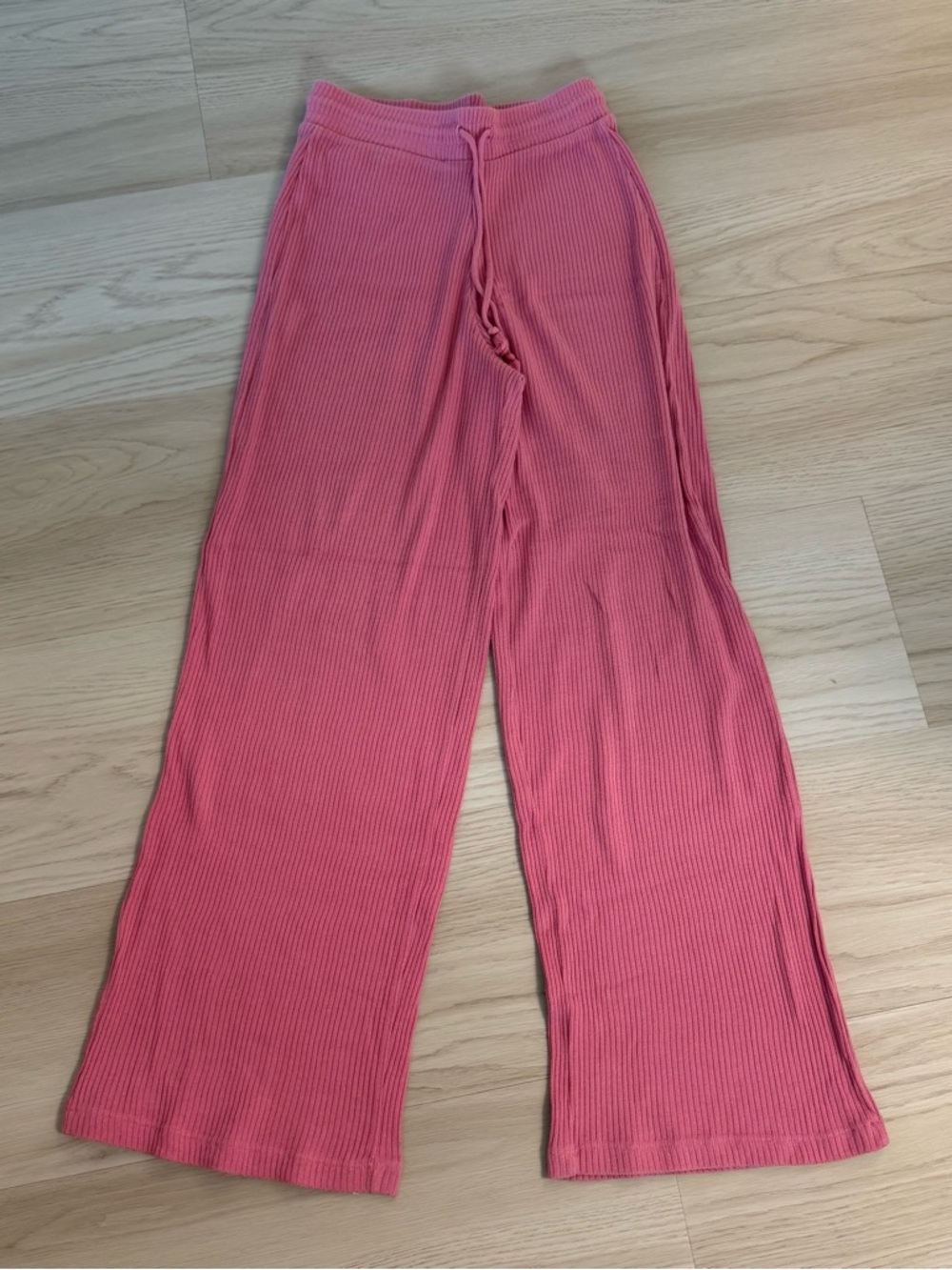 Zara Ribbed Knit Pants in Dusty Rose